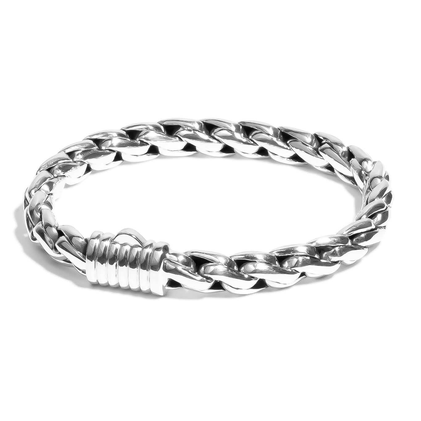 Modern Weave Sterling Silver Bracelet 7mm - Ryan Christian
