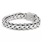 Kalon Kartika Weave Sterling Silver Bracelet 13mm. 8in - Ryan Christian