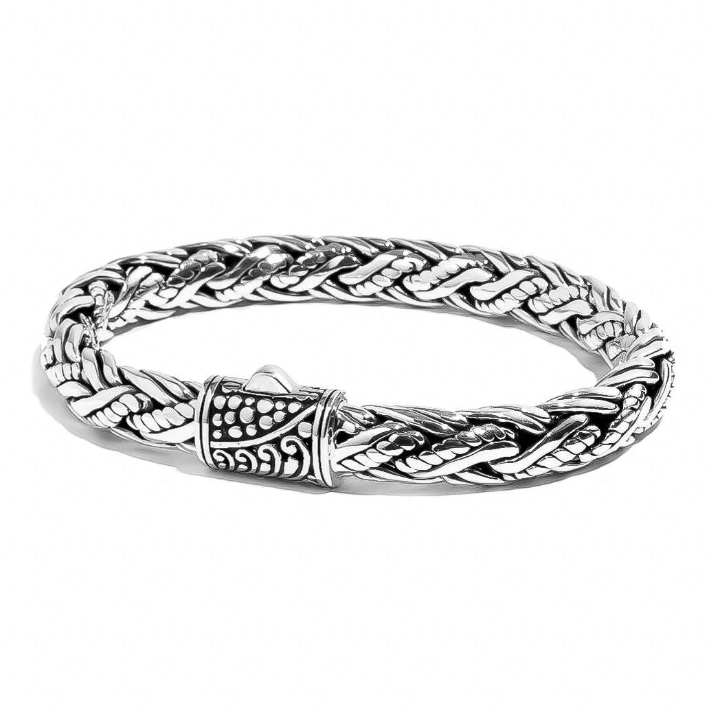 Pinnacle Sterling Silver Bracelet 9mm. - Ryan Christian