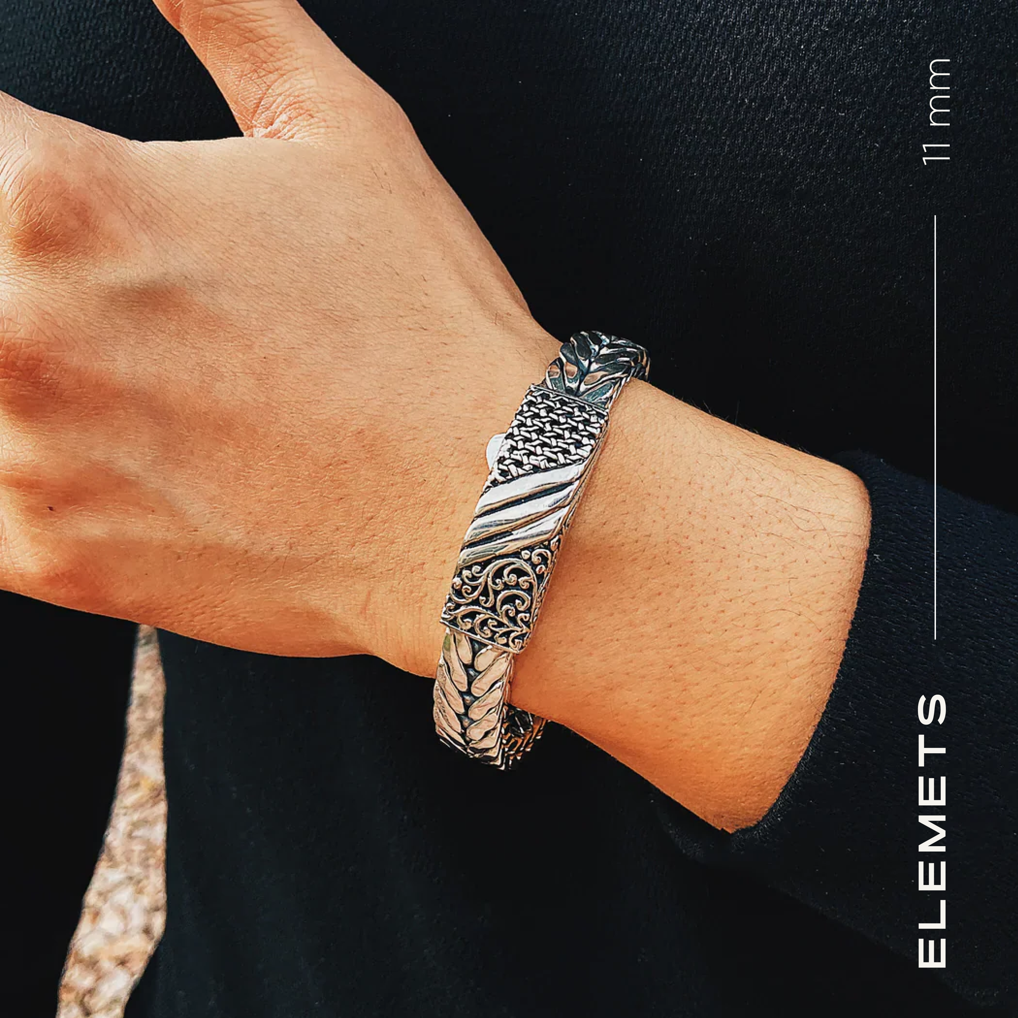 Elements Luxe Weave Bracelet 11mm.