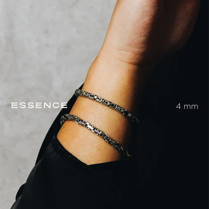Essence  Byzantine Sterling Silver Bracelet 4mm. 7in- Ryan Christian