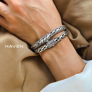 Haven Wheat Weave Bracelet 6mm.