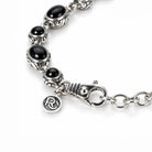 Kin Onyx Bracelet, pattern hand carved on the side of each setting, lobster clasp and RC tag - Ryan Christian