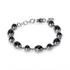 Kin Onyx Bracelet, hand-cut black onyx in sterling silver - Ryan Christian