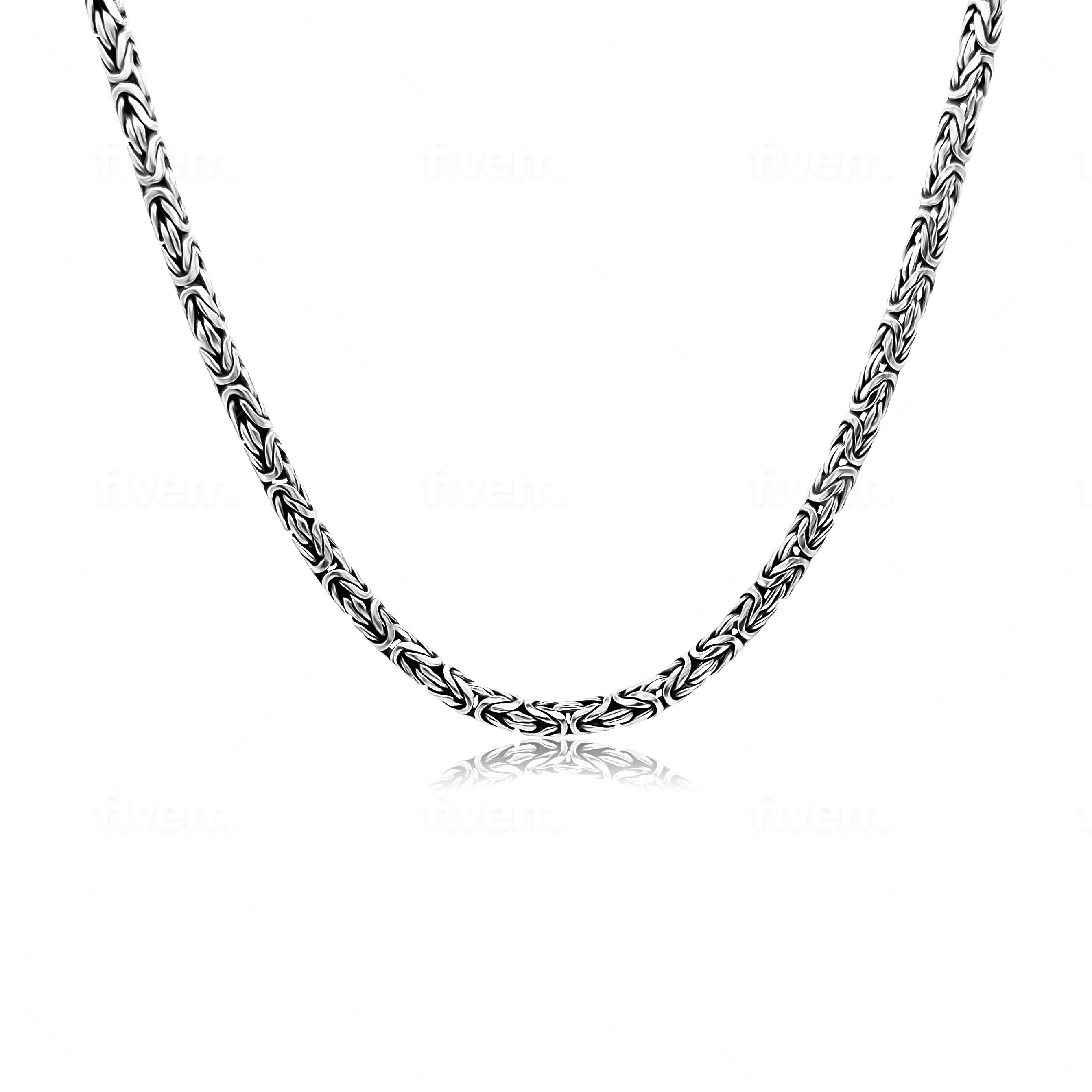 4mm Sterling Silver Byzantine Chain - Handcrafted In Bali – Ryan