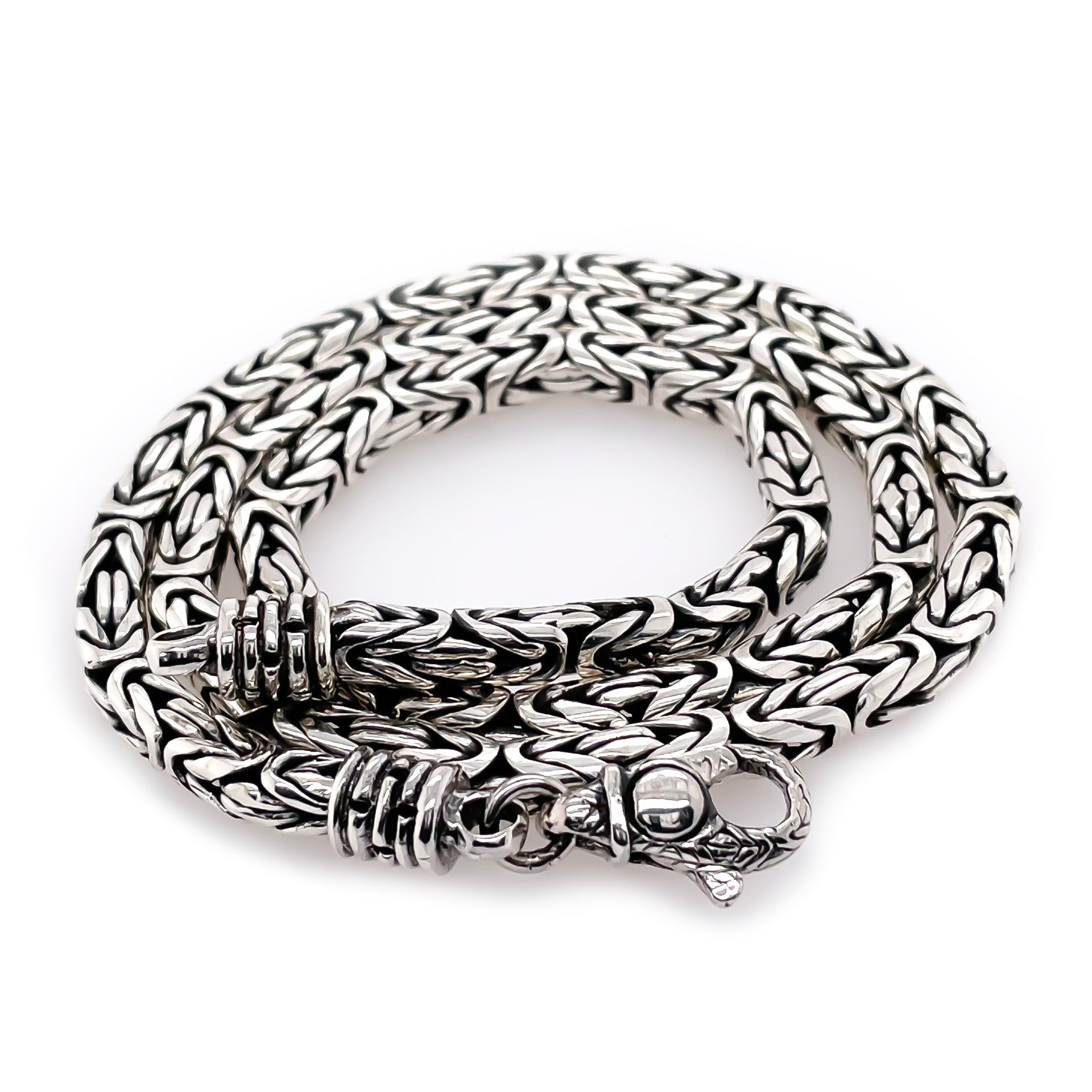 Unique Sterling Silver High Byzantine Chain — Athena Gaia