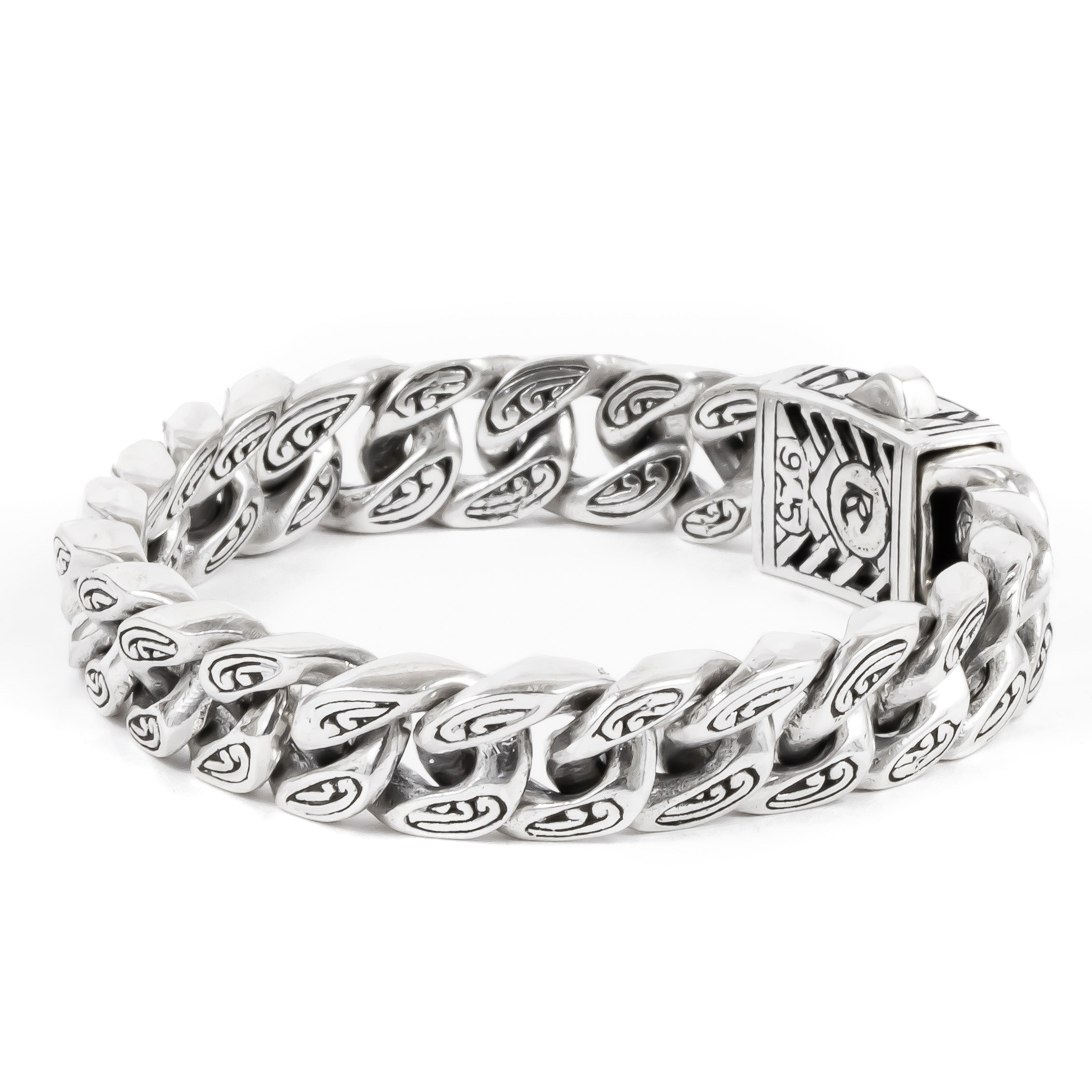 "Sari" Cuban Link Bracelet 11mm. - Ryan Christian