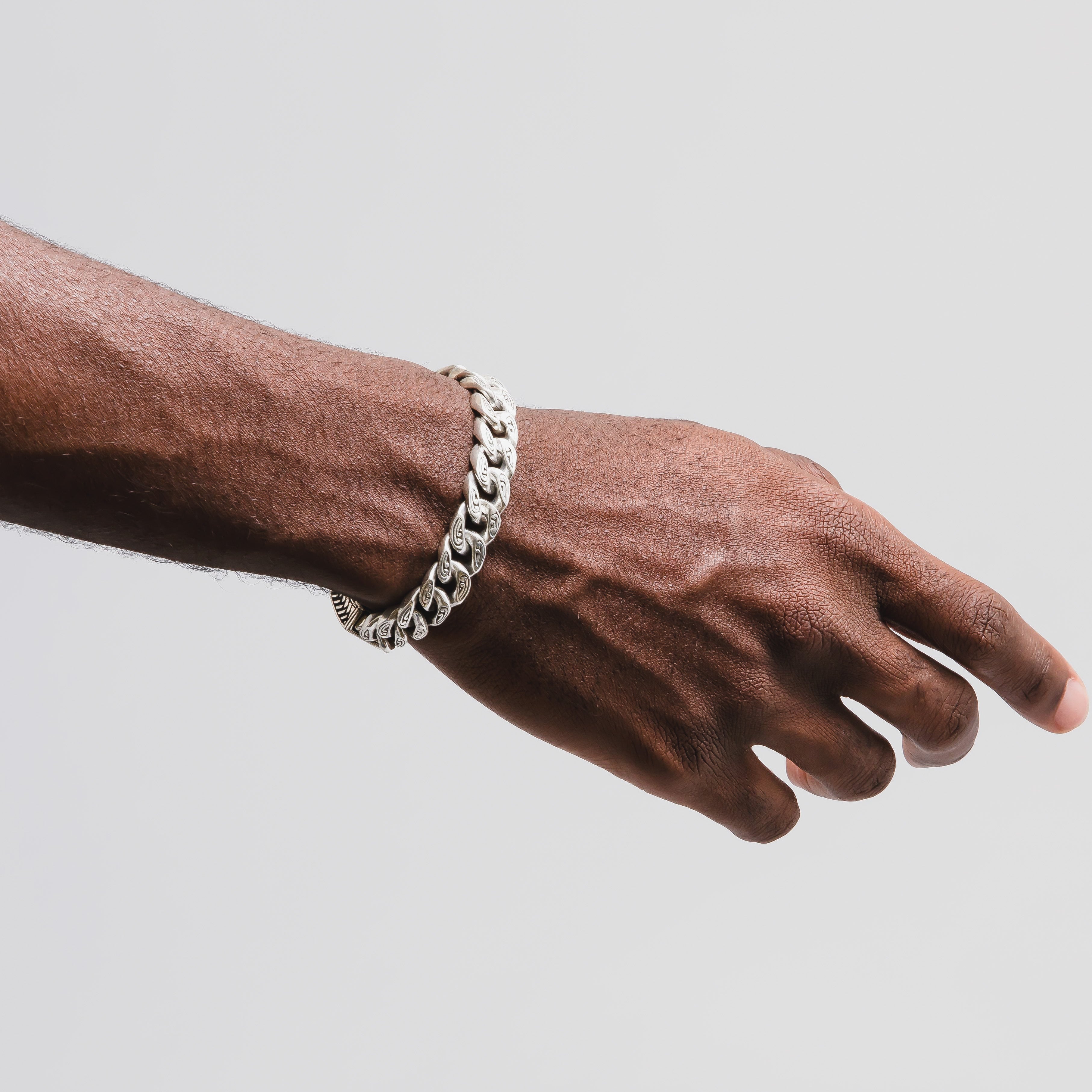 "Sari" Cuban Link Bracelet 11mm. - Ryan Christian