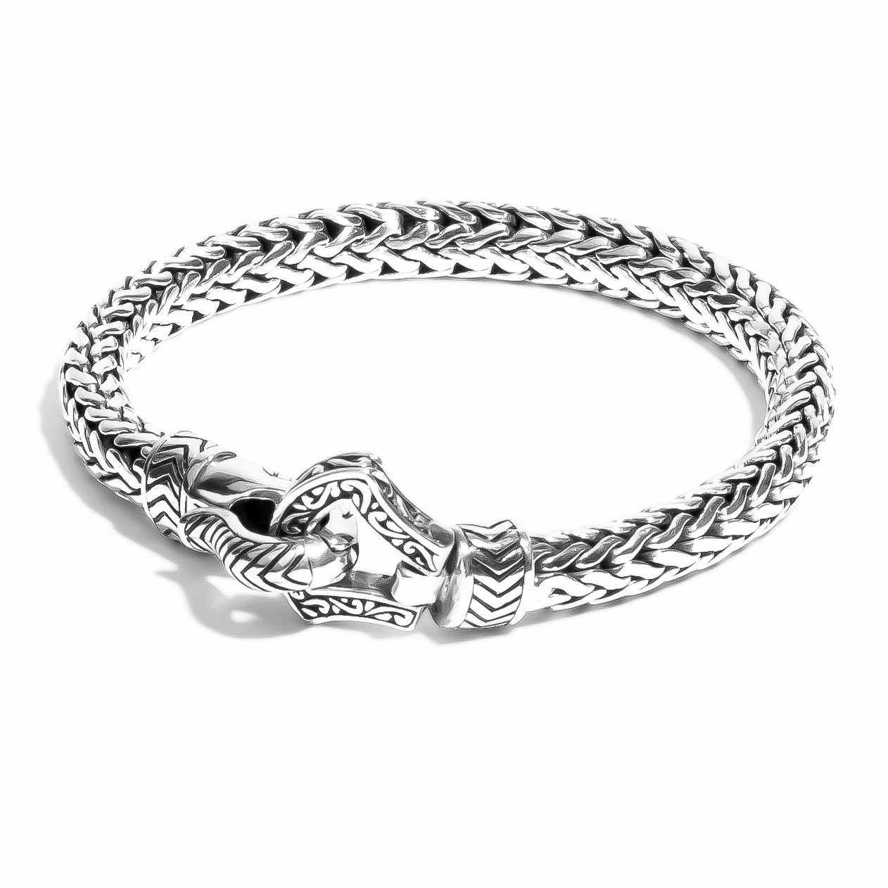 Hook Vintage Chain Bracelet 7mm. | Solid Sterling Silver | Ryan